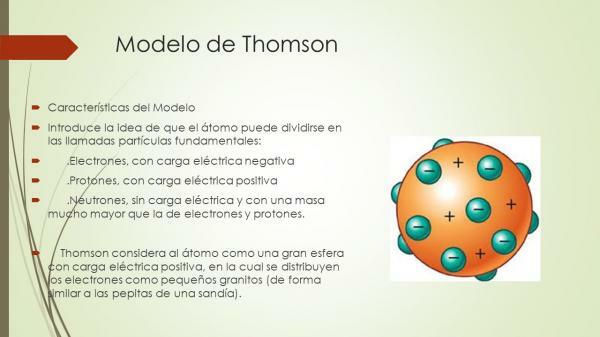 Thomson's atomic model: characteristics and summary - What are the characteristics of the Thomson's atomic model?